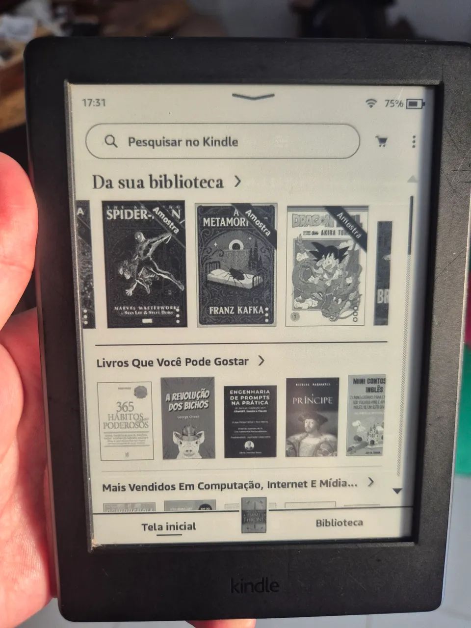 Kindle Geração 8, ótimo  funcionamento. Acompanha cabo e saquinho para guardar - Foto 5