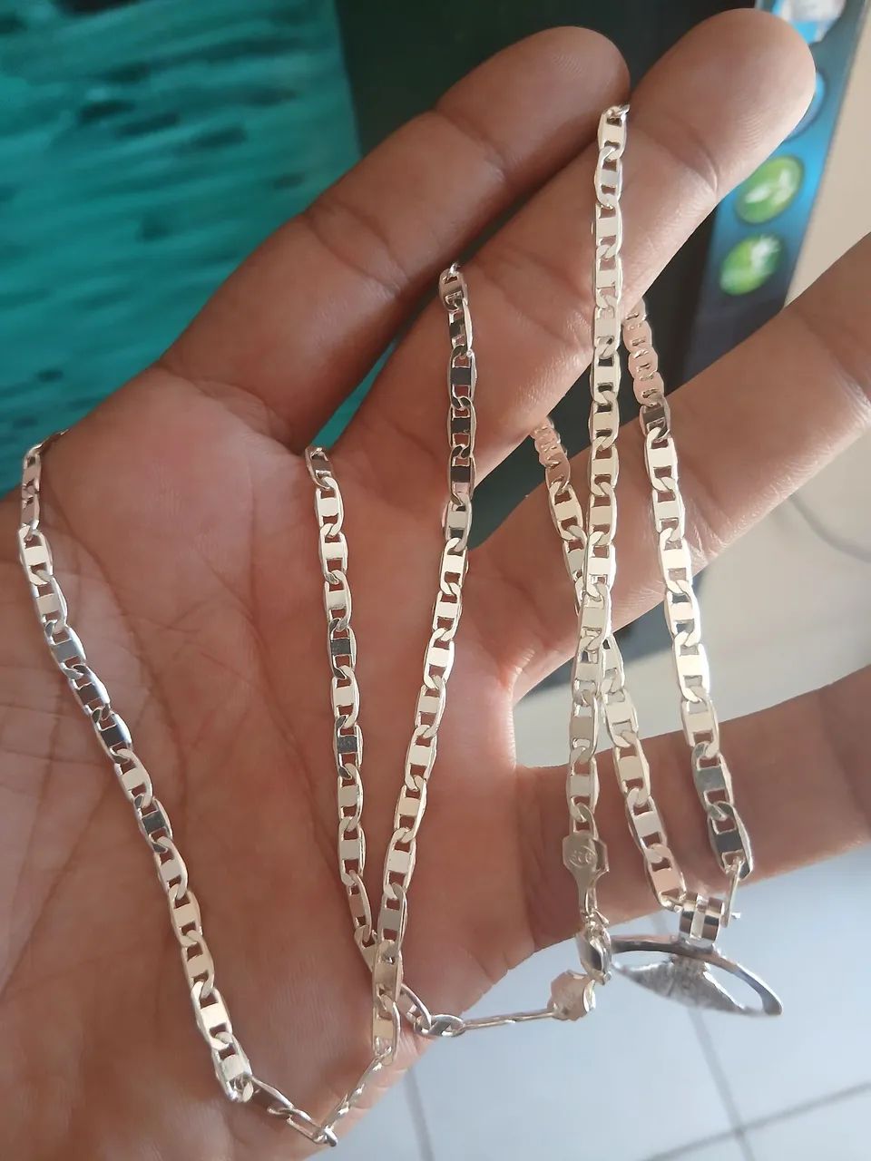 Vendo cordão de prata 925 piastrine !! - Foto 3