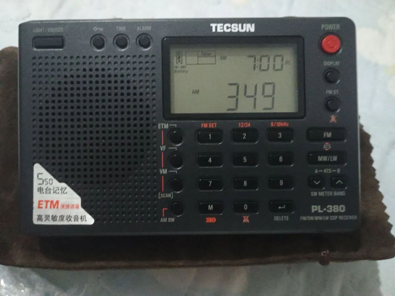 Rádio TECSUN PL 380 receptor multibanda  - Foto 5