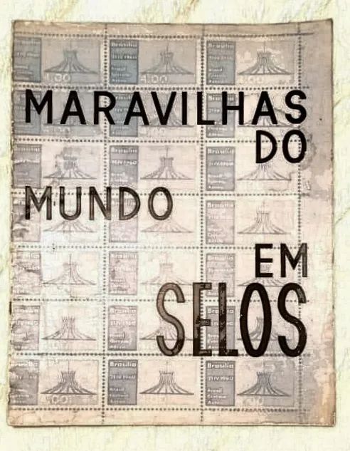 Álbum de Selos Postais Antigo