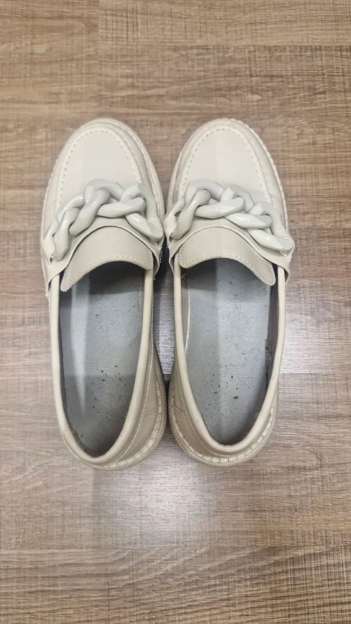Mocassim tratorado off white