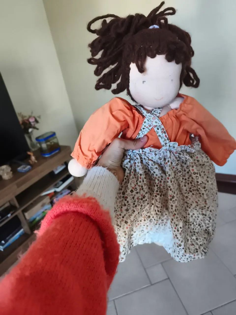 Kit bonecas de amigurumi e pano  - Foto 4