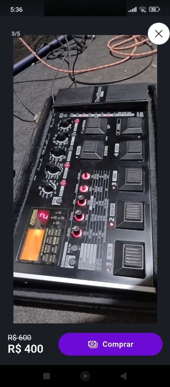 Pedaleira Korg 