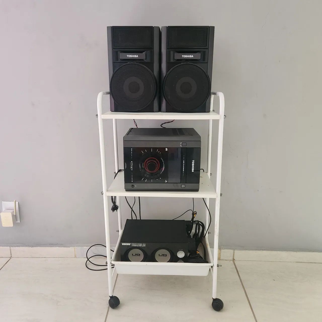Micro system toshiba + subwoofer duplo