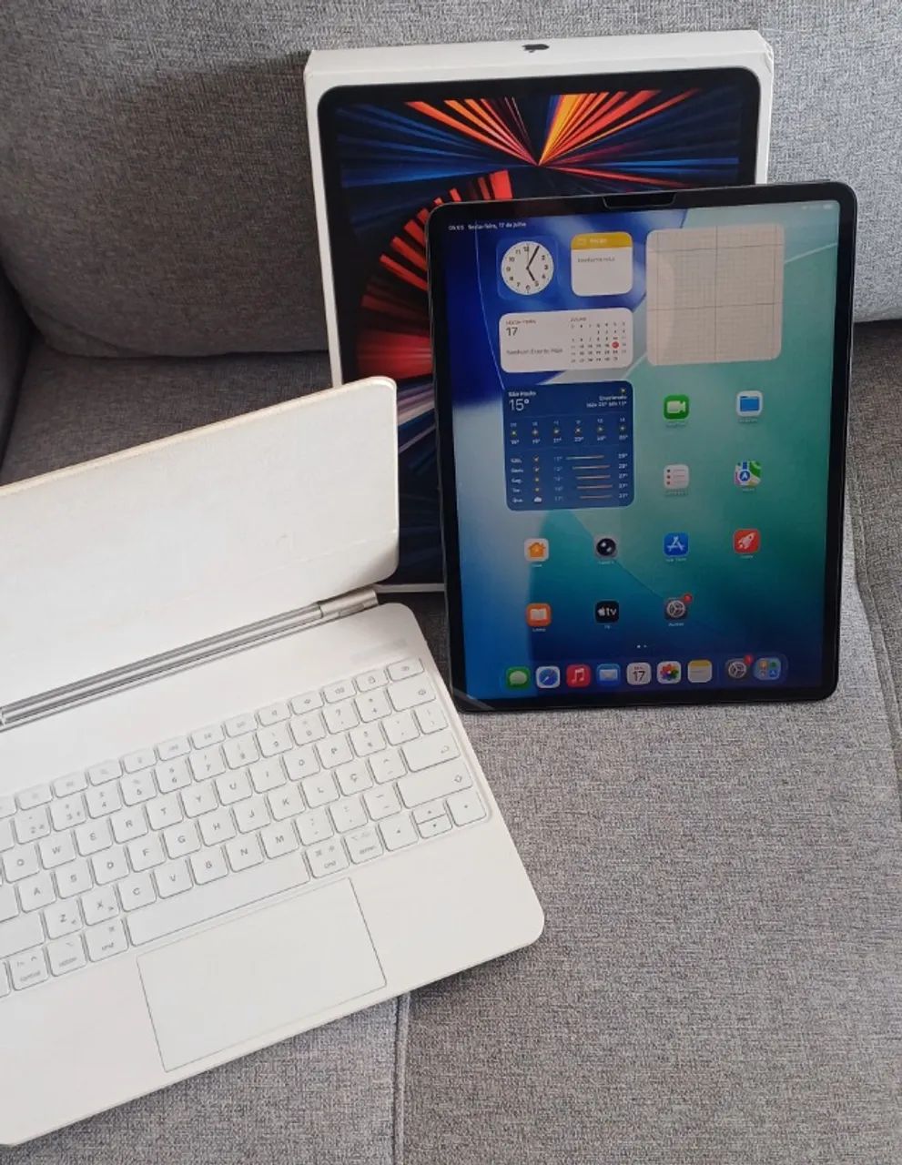 iPad Pro 12.9 M1 Com Acessórios Troco - Foto 2