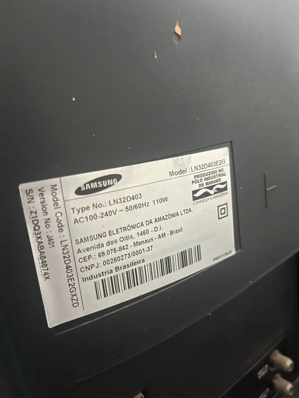 TV Samsung 32 polegadas com defeito na tela - funcionando - Foto 3