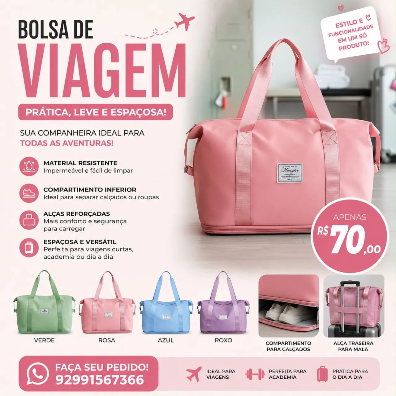 Bolsa de viagem ex