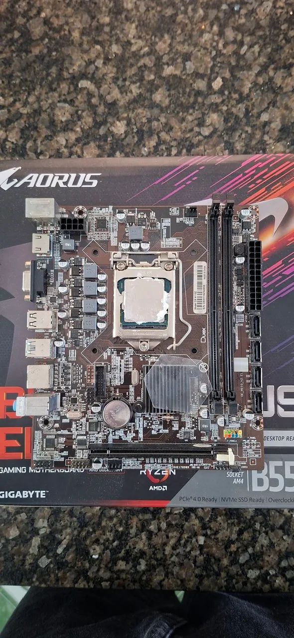 Placa Mãe e processador 
