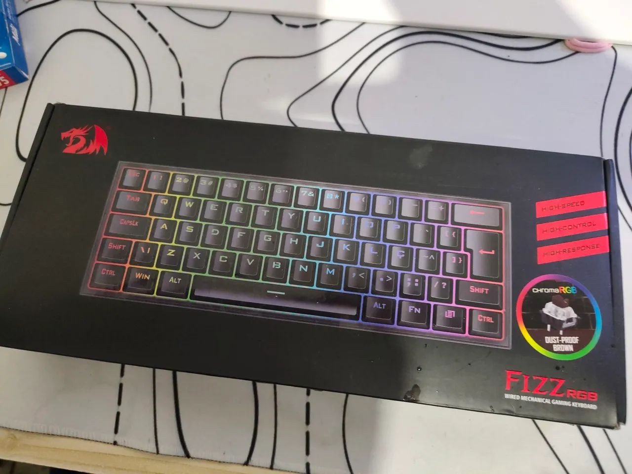 Teclado Redragon Fizz ARGB PRETO
