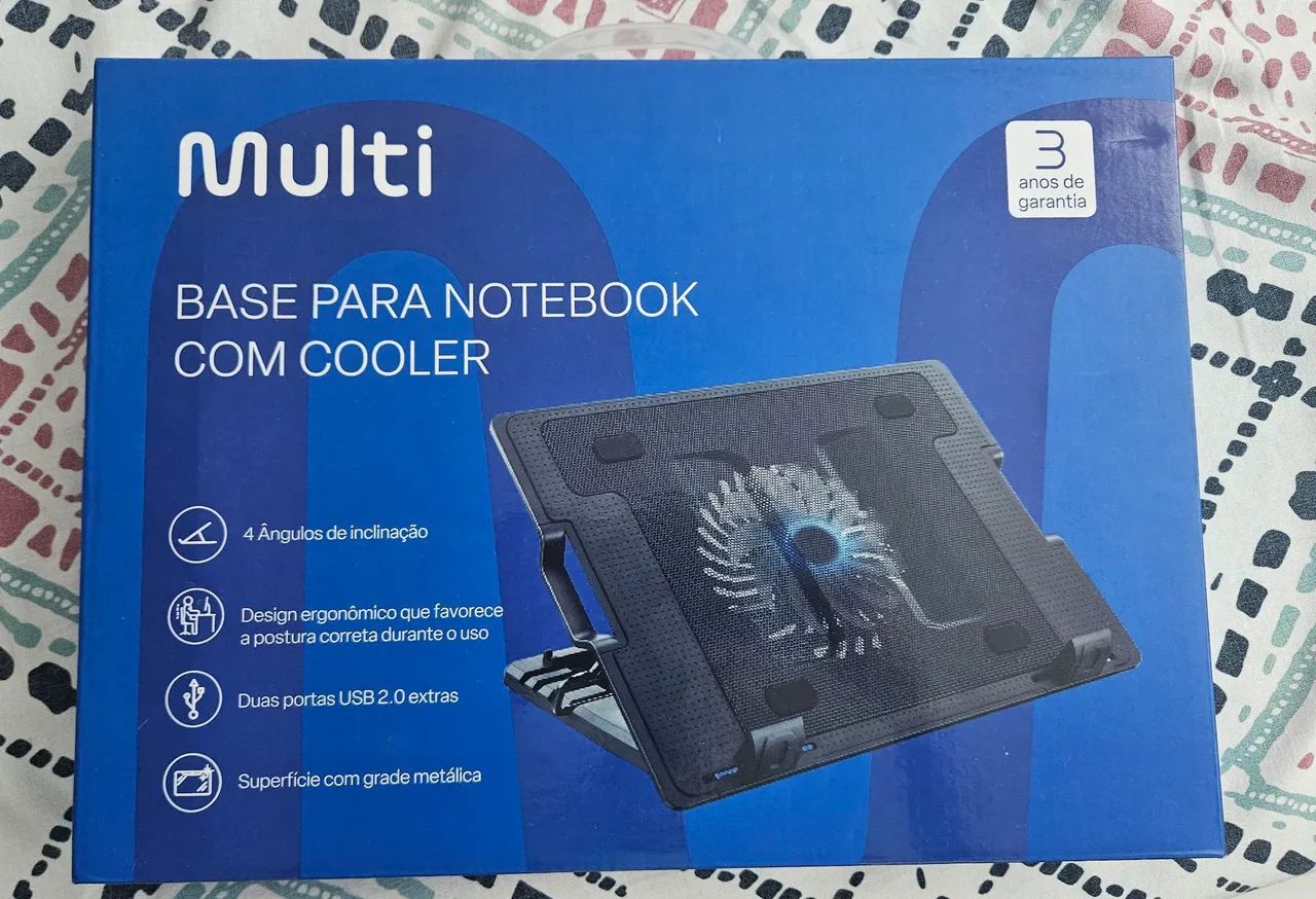 BASE PARA NOTEBOOK COM COOLER