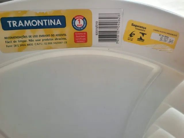 cadeiras plásticas brancas monobloco sem braço - Foto 4