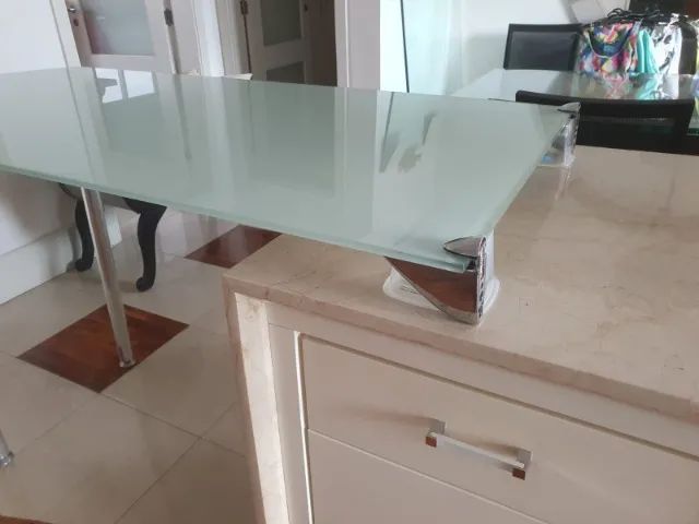 Mesa de parede em vidro temperado 10 mm - 70 x 1,50 - Foto 3