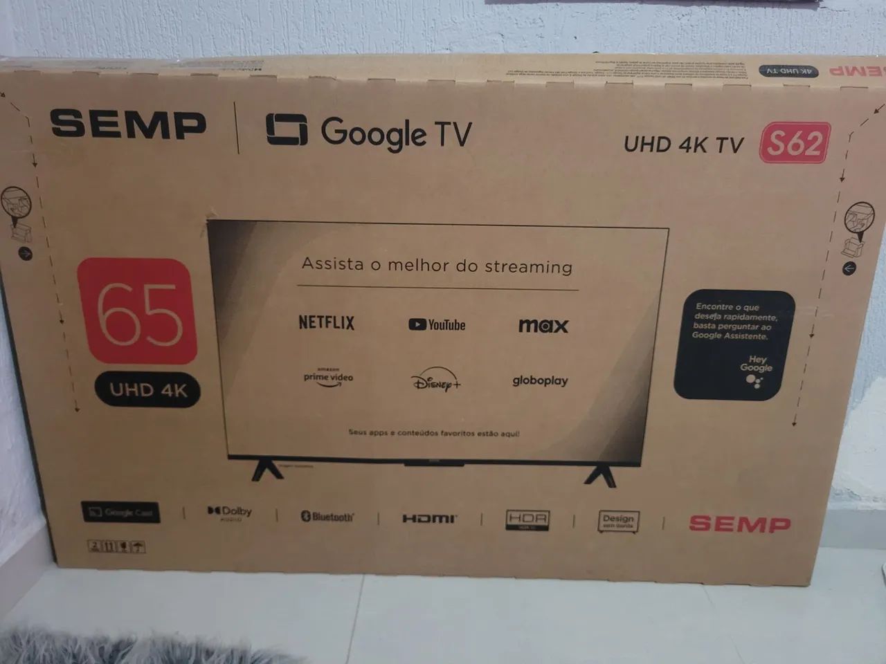 Tv smart semp 65 retirada peças - Foto 3