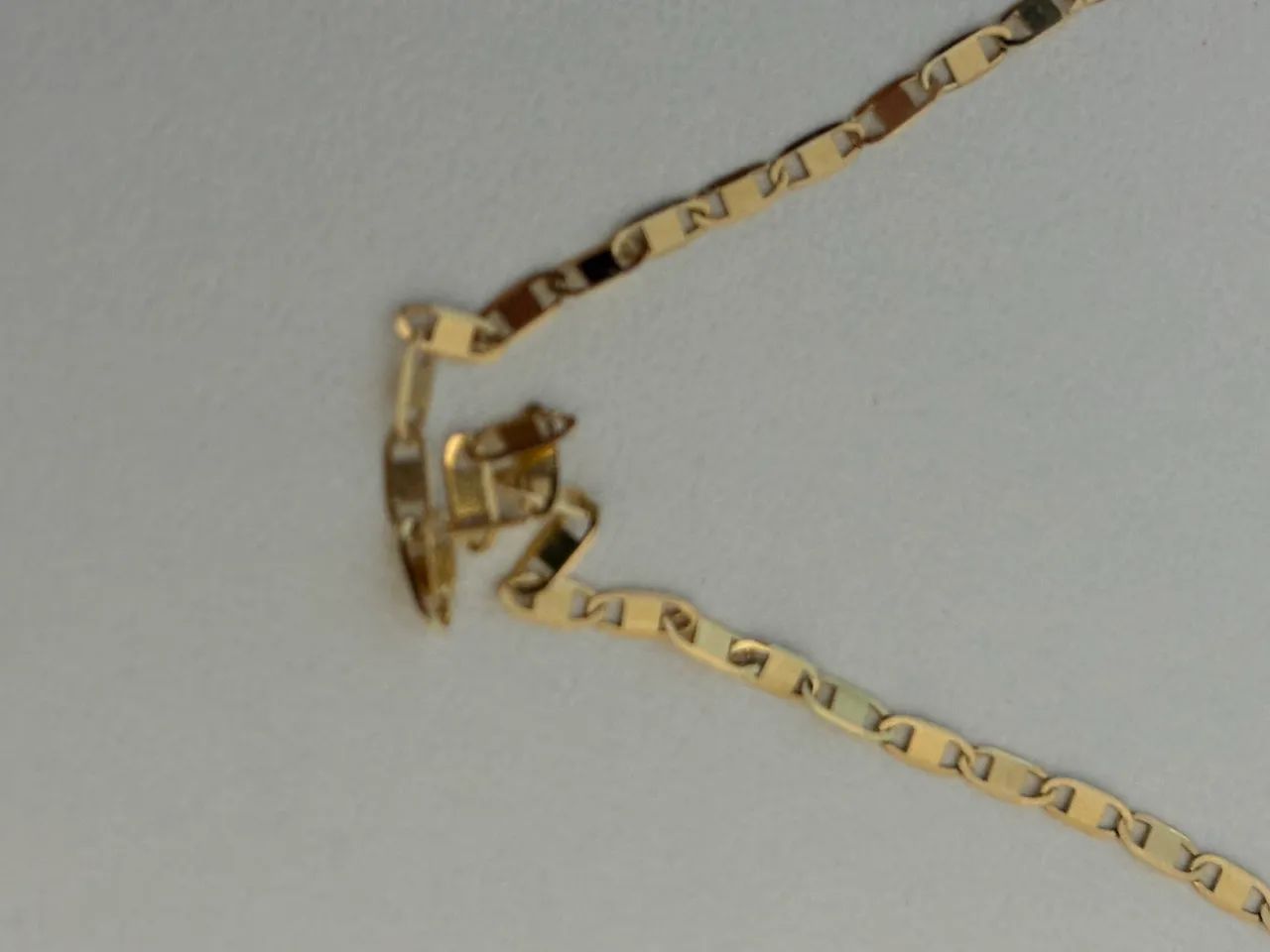 Cordão ouro 18k - 2,6g - tipo piastrine - Foto 3