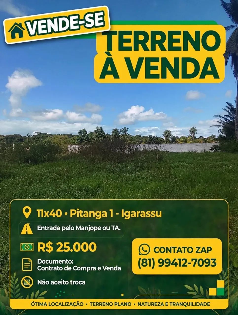 Terreno em igarassu de 1