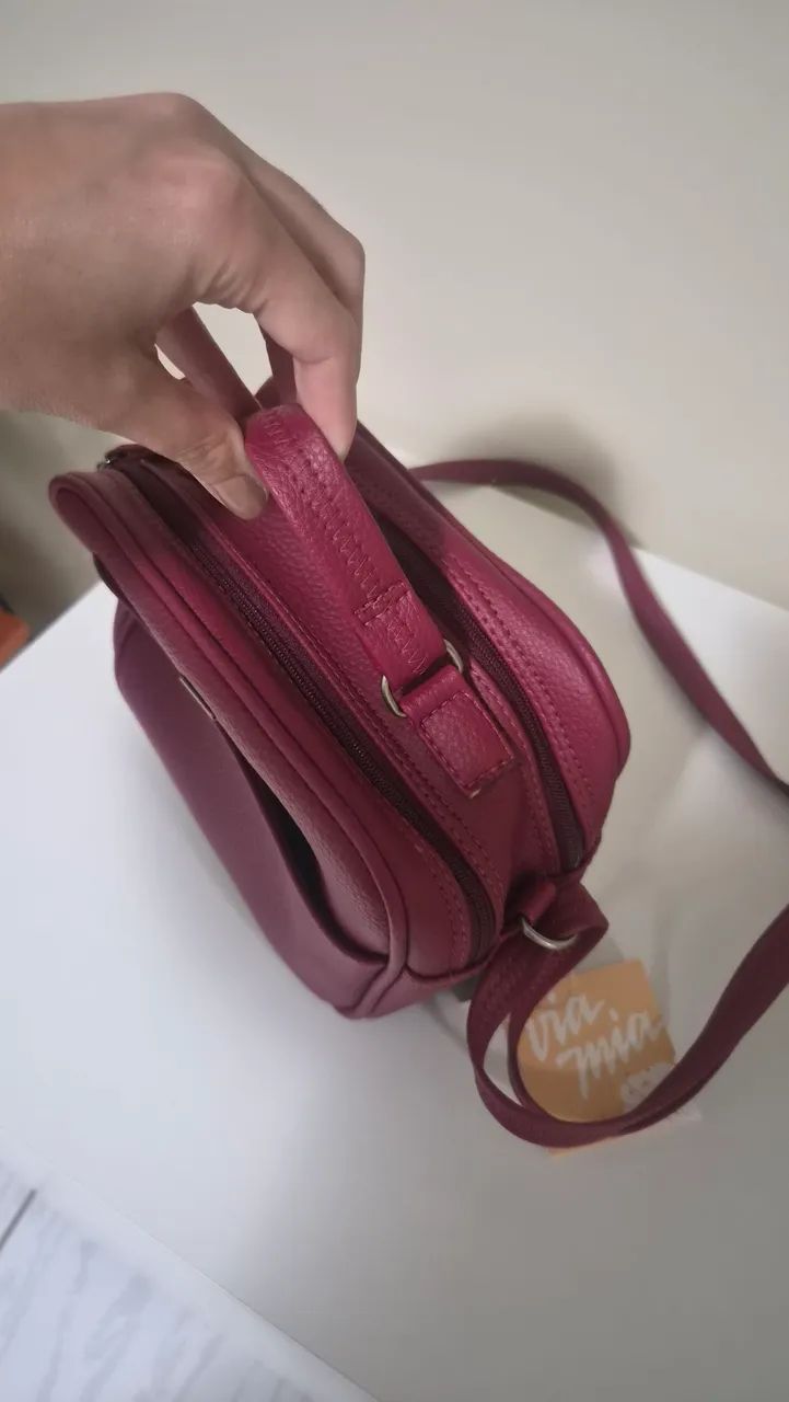Bolsa de couro - Via Mia - Foto 3