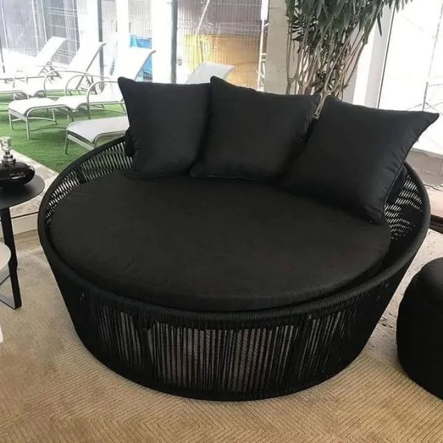 CHAISE ALTO PADRÃO DE CORDA NÁUTICA