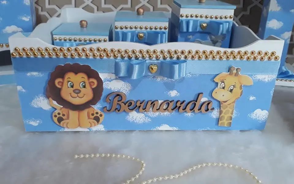 Kit Higiene Bebê Coleção "Safari Baby II" - Foto 2