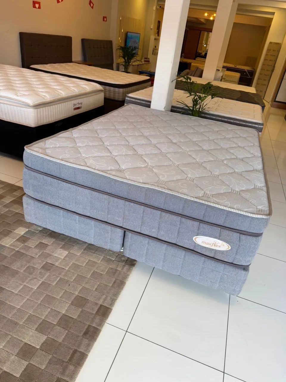 Cama box QUEEN SIZE MAXFLEX SEMINOVA TOP - ENTREGO  - Foto 2