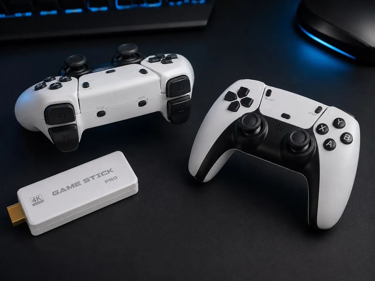 Game Stick Pro 4K com 2 Controles Sem Fio - Foto 3