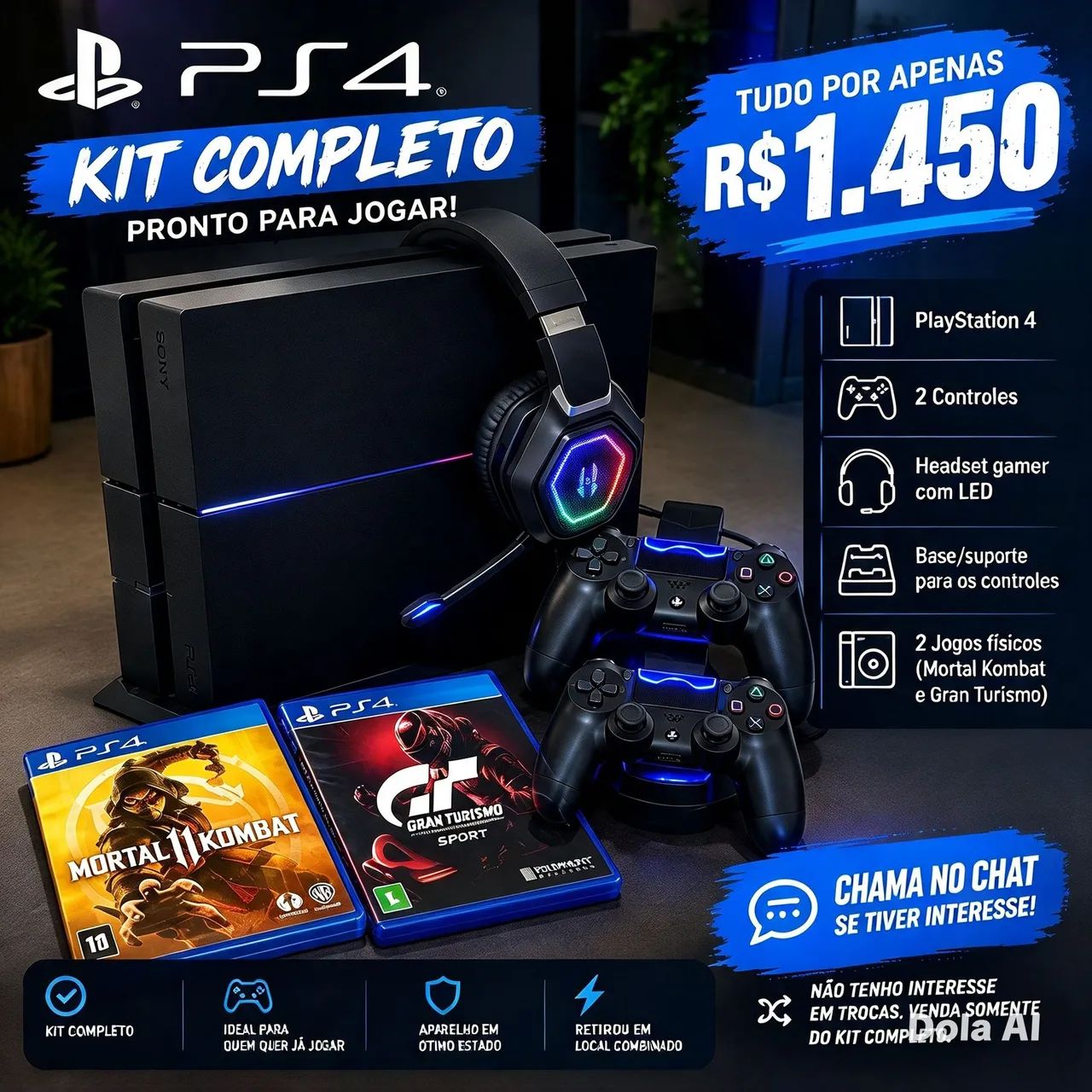 PS4 COMPLETO 