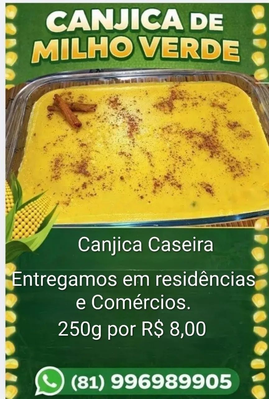 Canjica de milho verde 