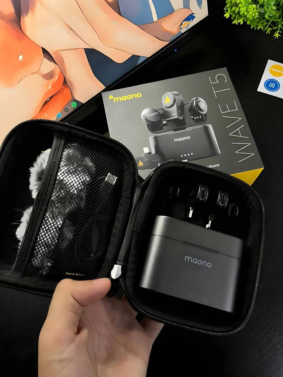 Microfone Lapela Kit Completo Maono