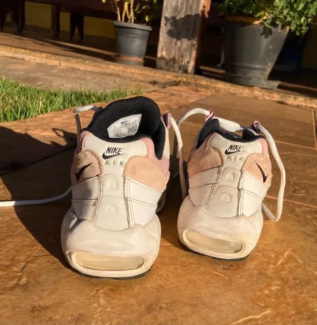 tênis nike airmax  branco e rosa tam 36/37 - Foto 4
