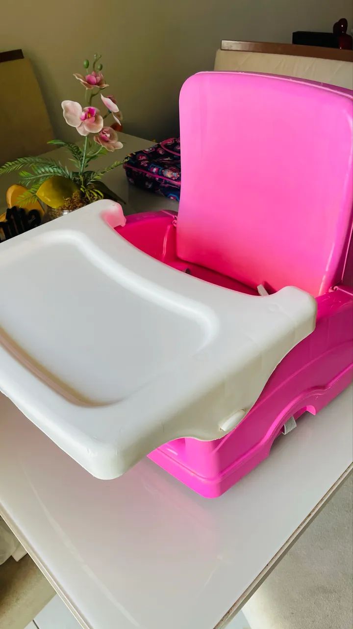 Cadeirinha de Alimentação Cosco Rosa - Portátil