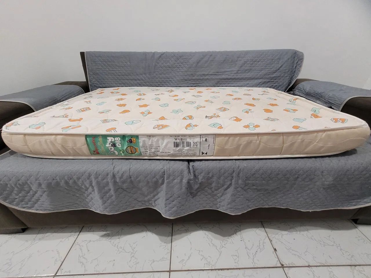 Colchão  de criança para berço pouco usado - Foto 2