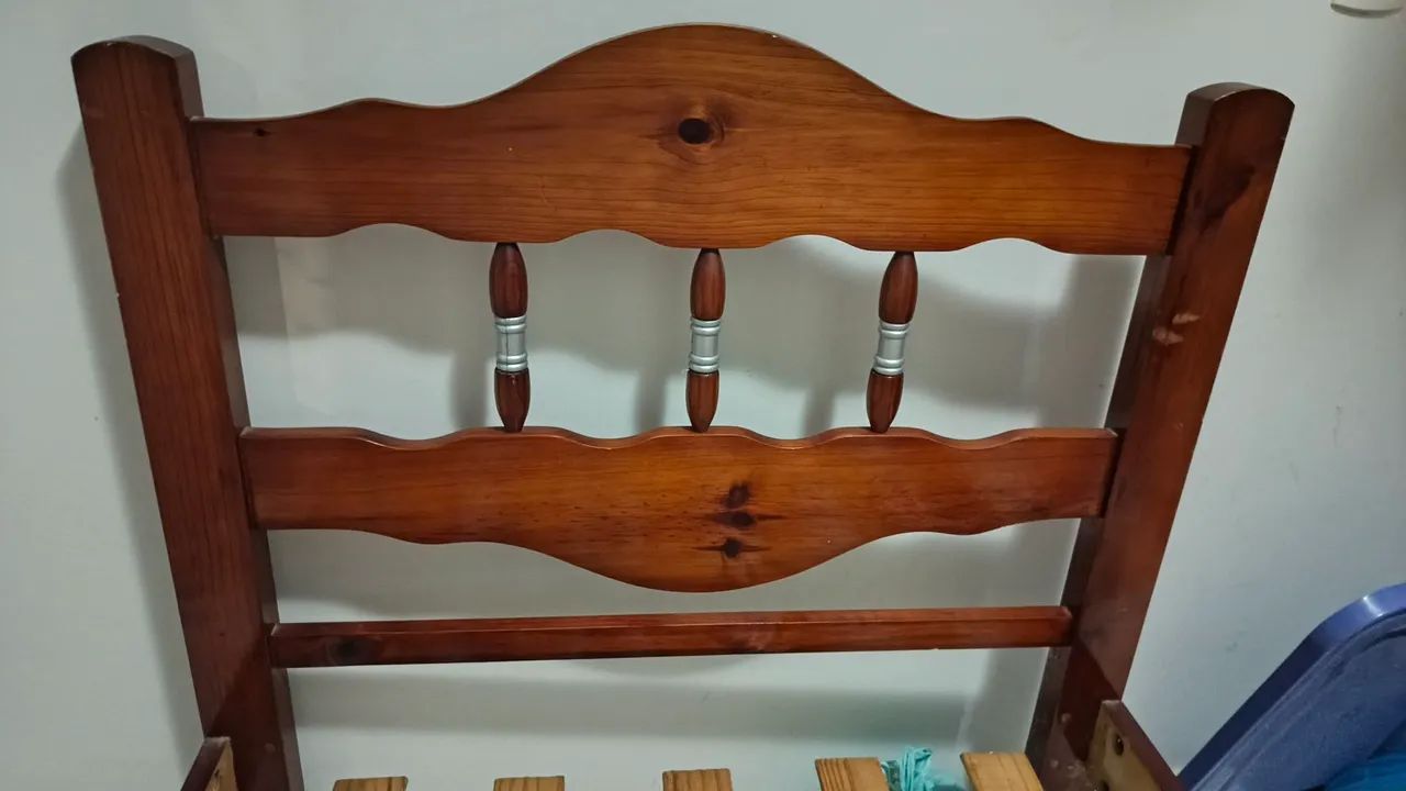 Cama solteirão de madeira - Foto 3