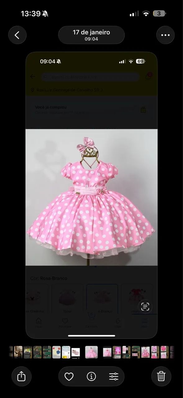 Vestido Minnie rosa  - Foto 2