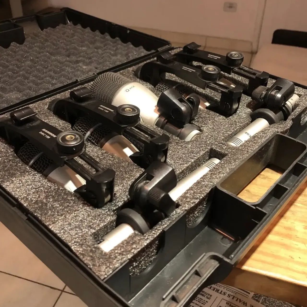 Kit Microfone Bateria Samson Dmc 100 - Kit 7 Cor Cinza - Foto 4