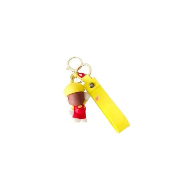 Chaveiro Mario Bros Amarelo Silicone Colecionável - Foto 2