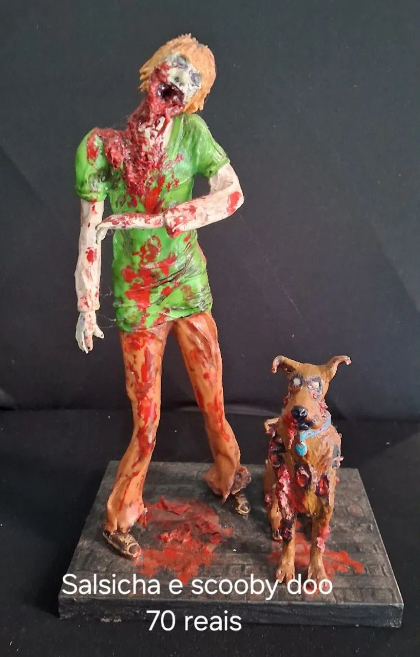 Estátua Scooby Doo terror 