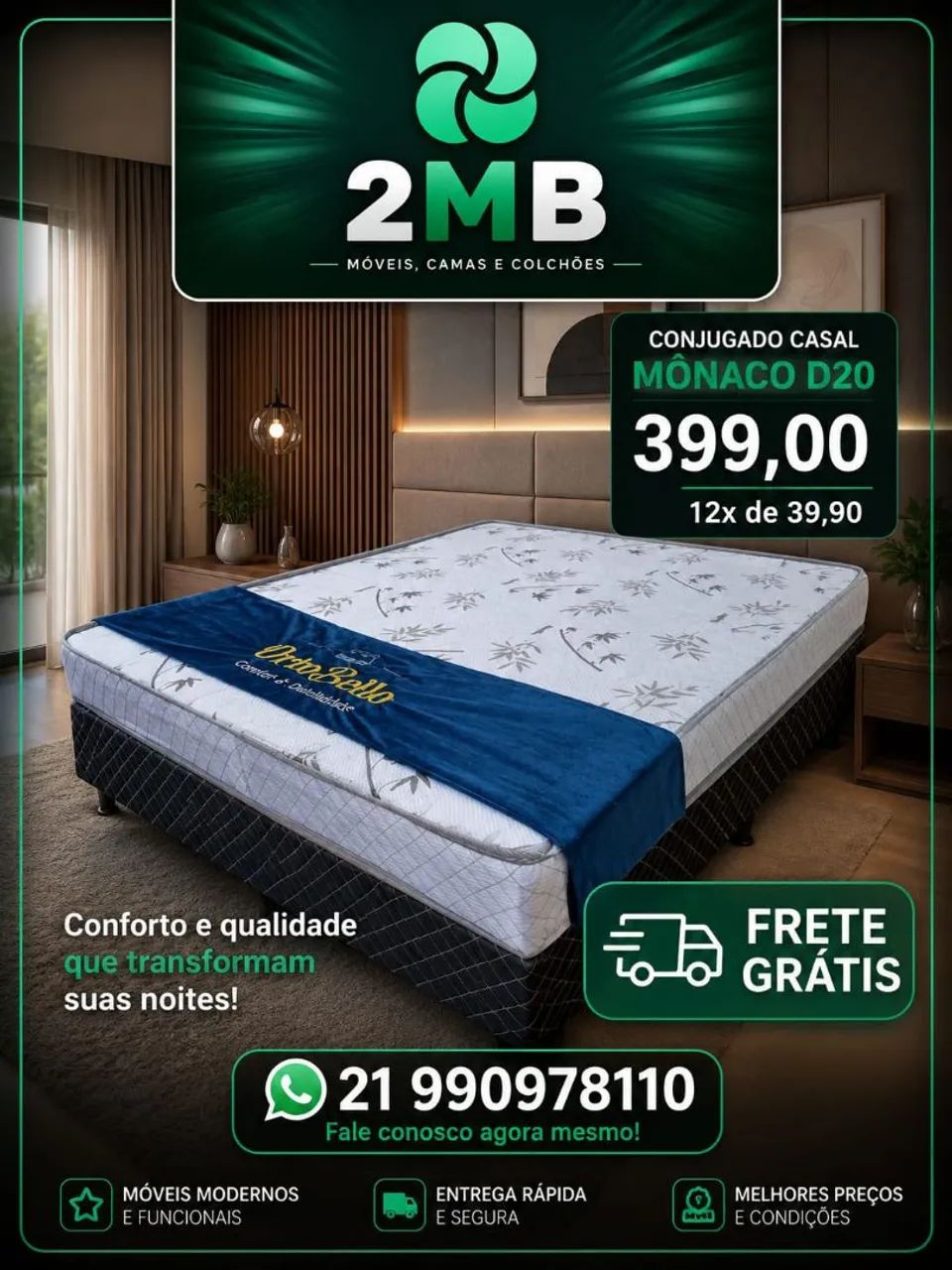 Cama Box direto da fábrica com FRETE GRÁTIS - Foto 2