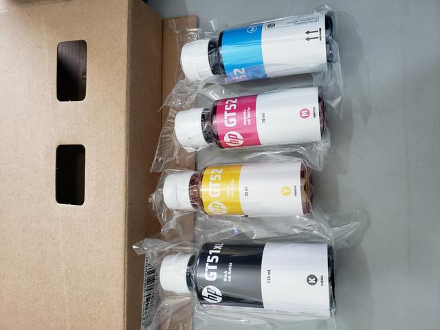 1 kit tintas hp bulk original GT52
