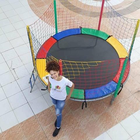 Cama elástica, Piscina de Bolinhas, Pipoca, Algodão Doce, Barrinhas de Futebol e bola