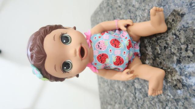 Boneca Baby Alive Super Snacks Lanchinho Divertido Ótimo Preço - Foto 2