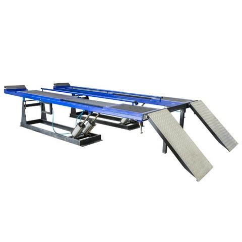 Rampa de alinhamento pneumatica 4 toneladas MR4000R xadrez azul