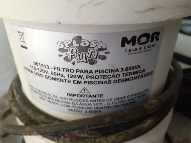 Filtro para piscina 3600 litros - Foto 2