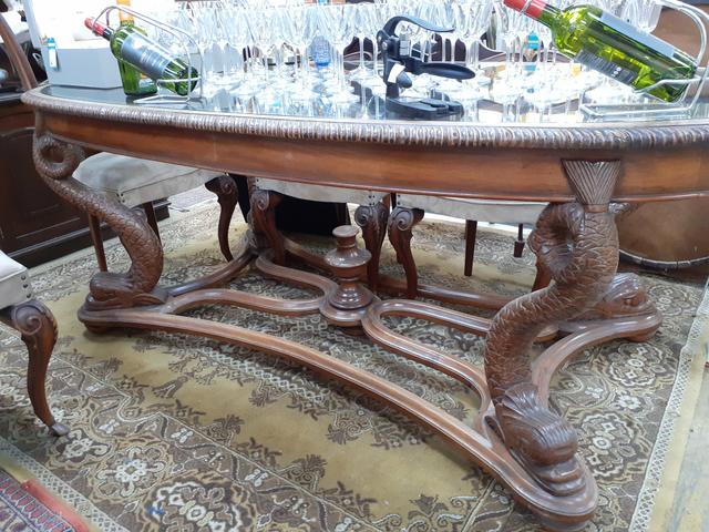 MESA ANTIGA EM CEREJEIRA COM 6 CADEIRAS Mercado das Pulgas *10X parc. - Foto 4