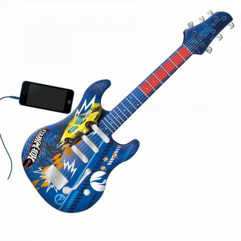 Guitarra Infantil Hot Wheels Azul Fun 8422-4 - Foto 2