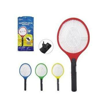 Raquete Para Matar Mosquitos E Moscas Recarregável 110/220