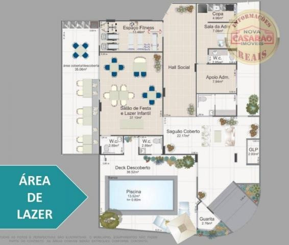 Apartamento com 1 dormitório à venda, 42 m² por R$ 212.150,00 - Balneário Flórida - Foto 5