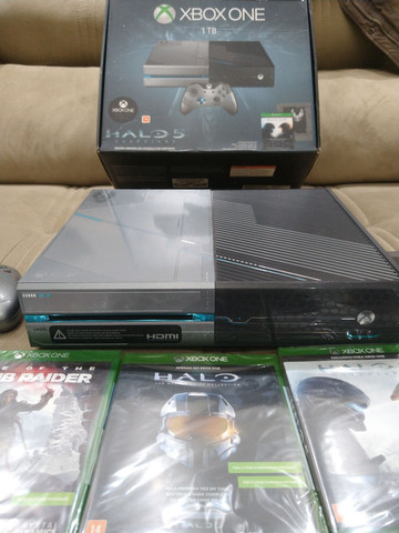 Xbon one halo edition + jogos - Foto 3