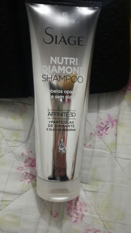 Shampoo e condicionador com partículas de diamante e óleo de abissínia Eudora - Foto 4