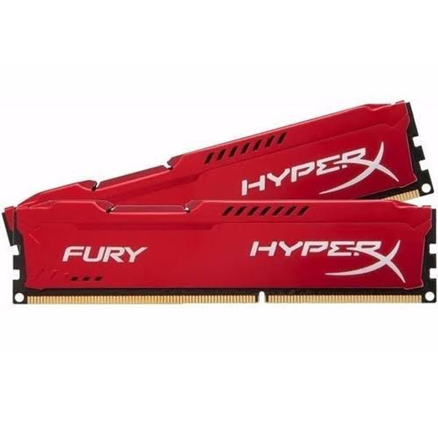 Memória HyperX Fury, 16GB, 1600MHz, DDR3, CL10, Vermelho - HX316C10FR/8<br><br>
