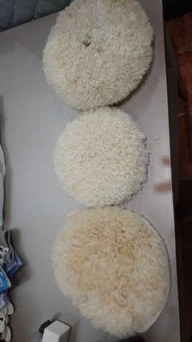 3 Estopas para polimento *nunca usadas*