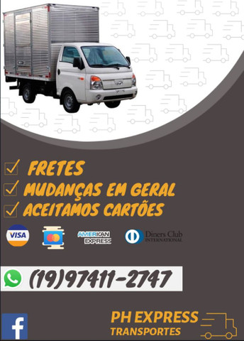 Fretes, carretos, mudanças e transporte de mercadorias.